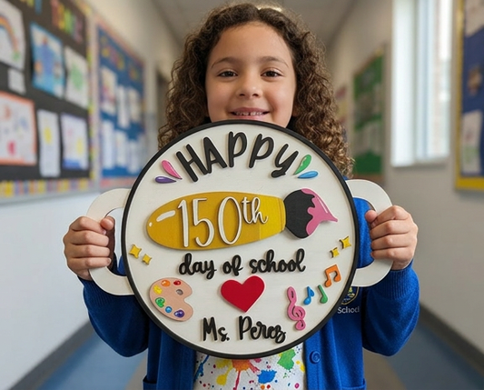 100 Day of School Sign Interchangeable