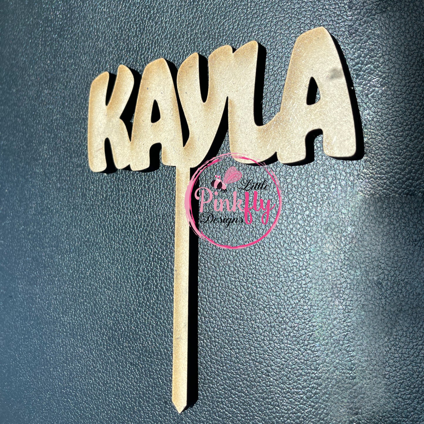 MDF Single Name Cake Toppers