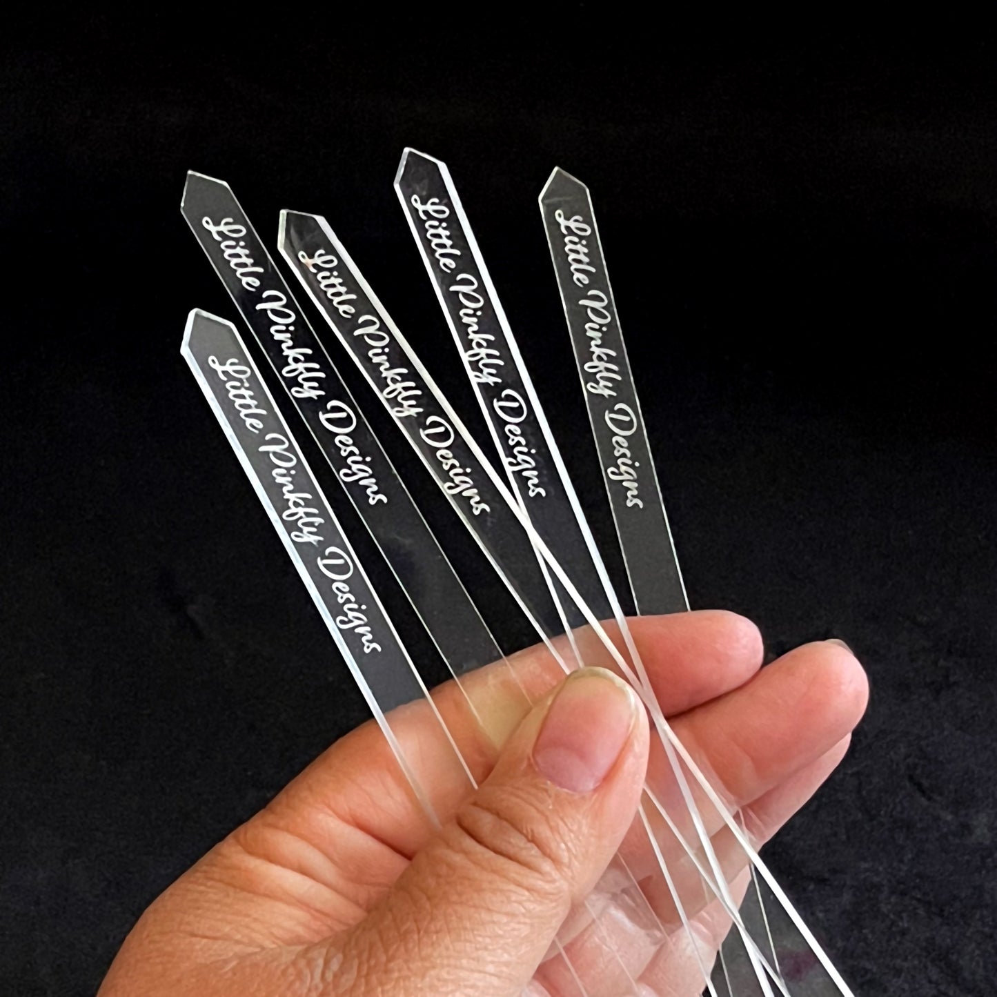 8" Personalized Dowels, Personalized Cake Topper Sticks