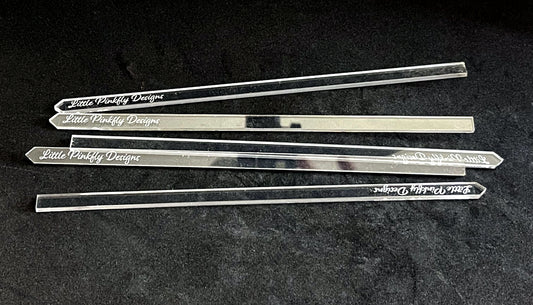 8" Personalized Dowels, Personalized Cake Topper Sticks