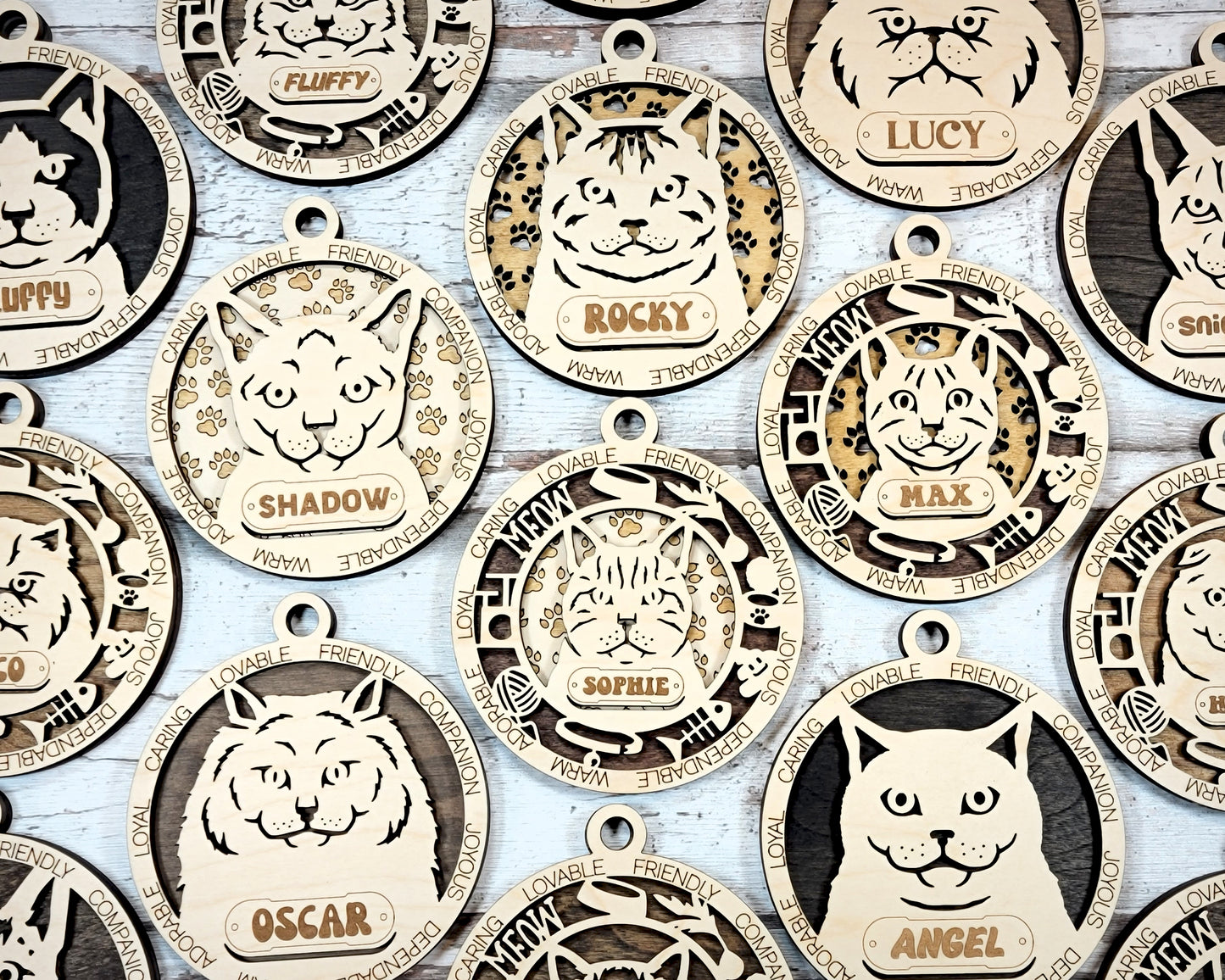 Letter H - T Cat Breeds Christmas Ornaments