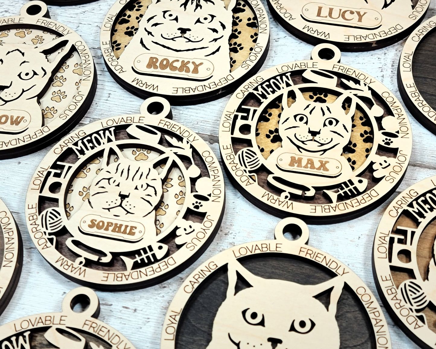 Letter H - T Cat Breeds Christmas Ornaments