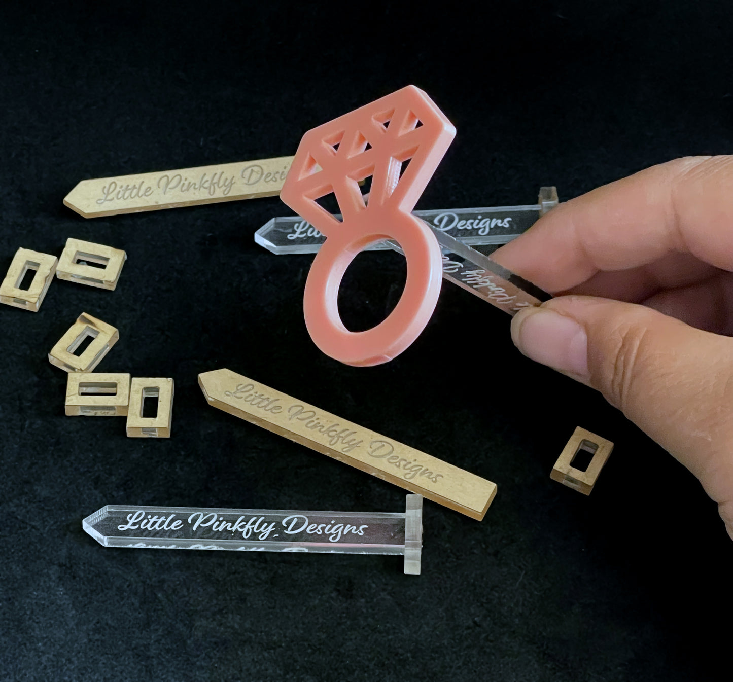 Personalized Dowels for Charms, Personalized Cake Charm Sticks
