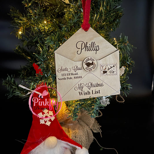 My Wish List Christmas Ornament