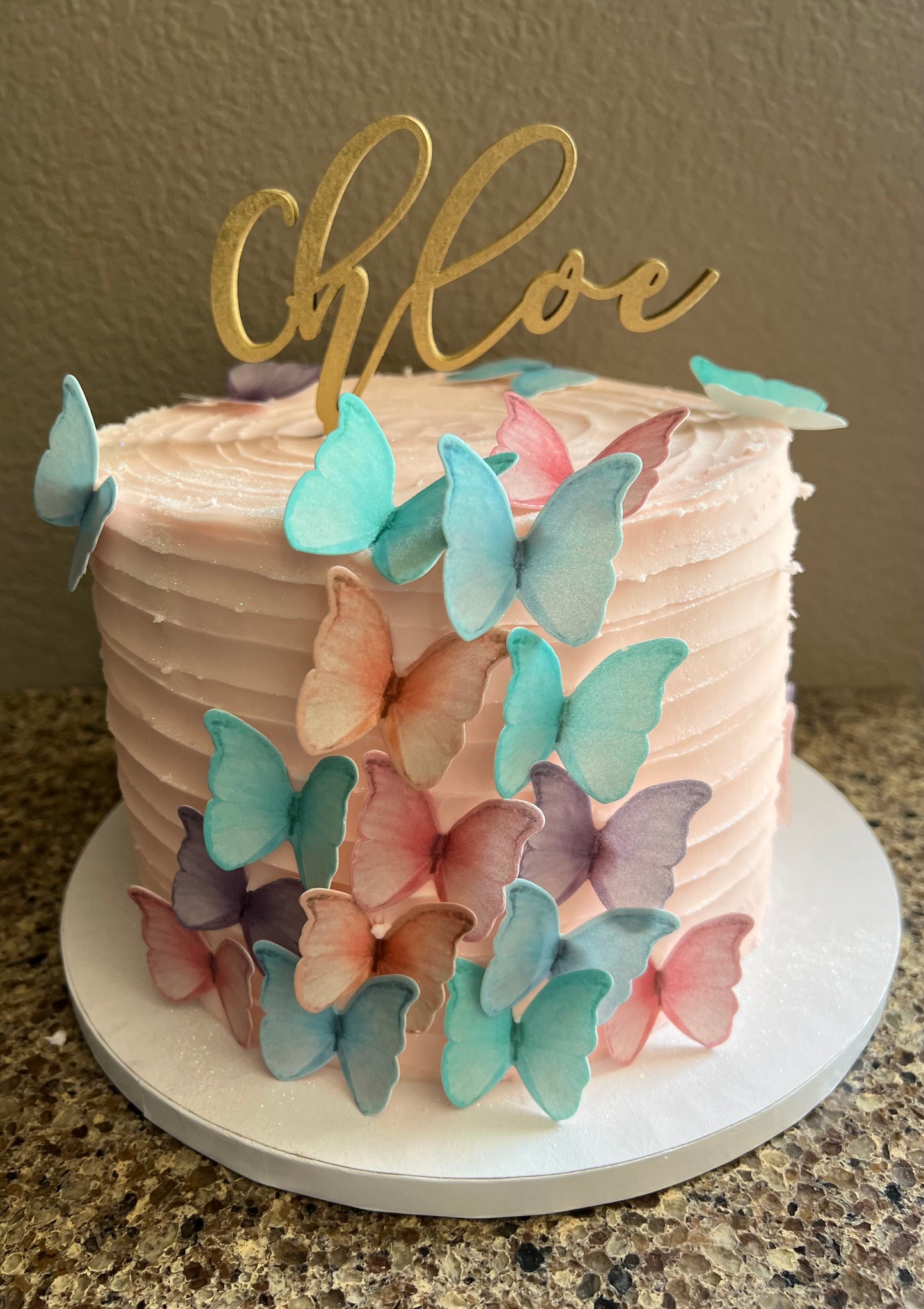 MDF Single Name Cake Toppers
