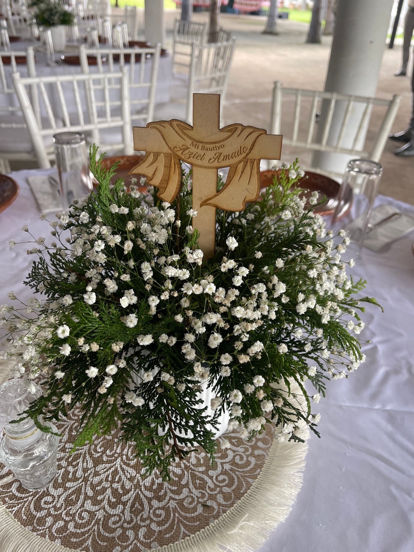 Customizable Wooden Cross Engraving