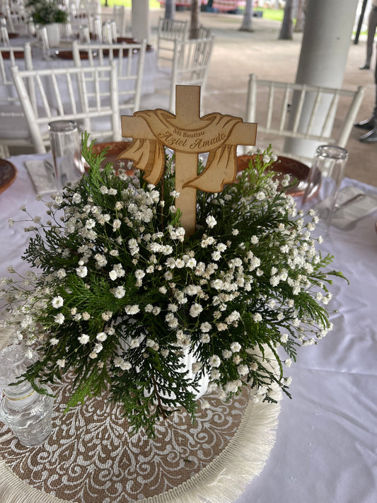 Customizable Wooden Cross Engraving