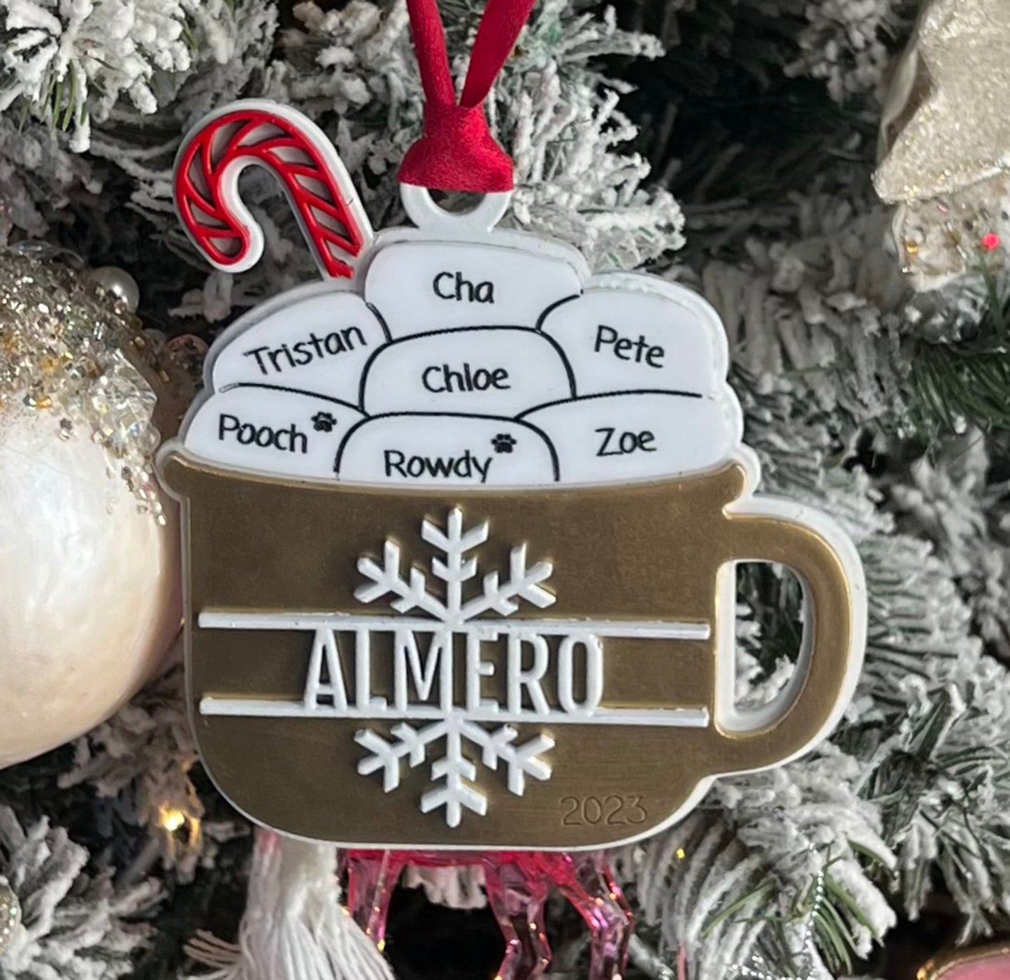 Custom Christmas Ornament Hot Cocoa
