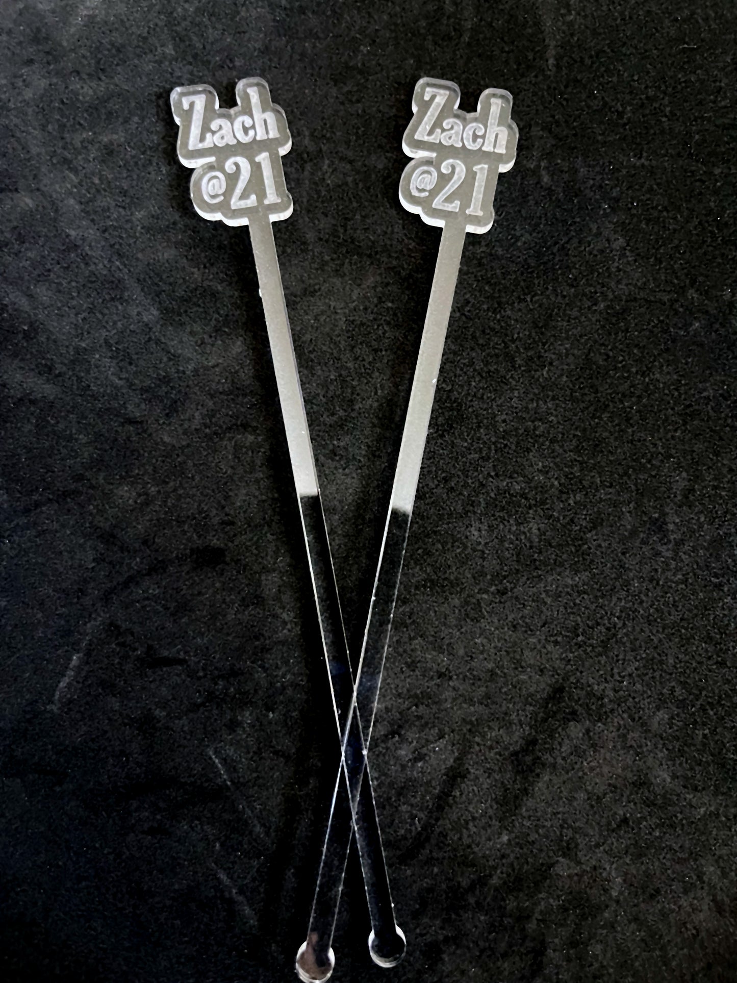 Name and Age Stir Sticks