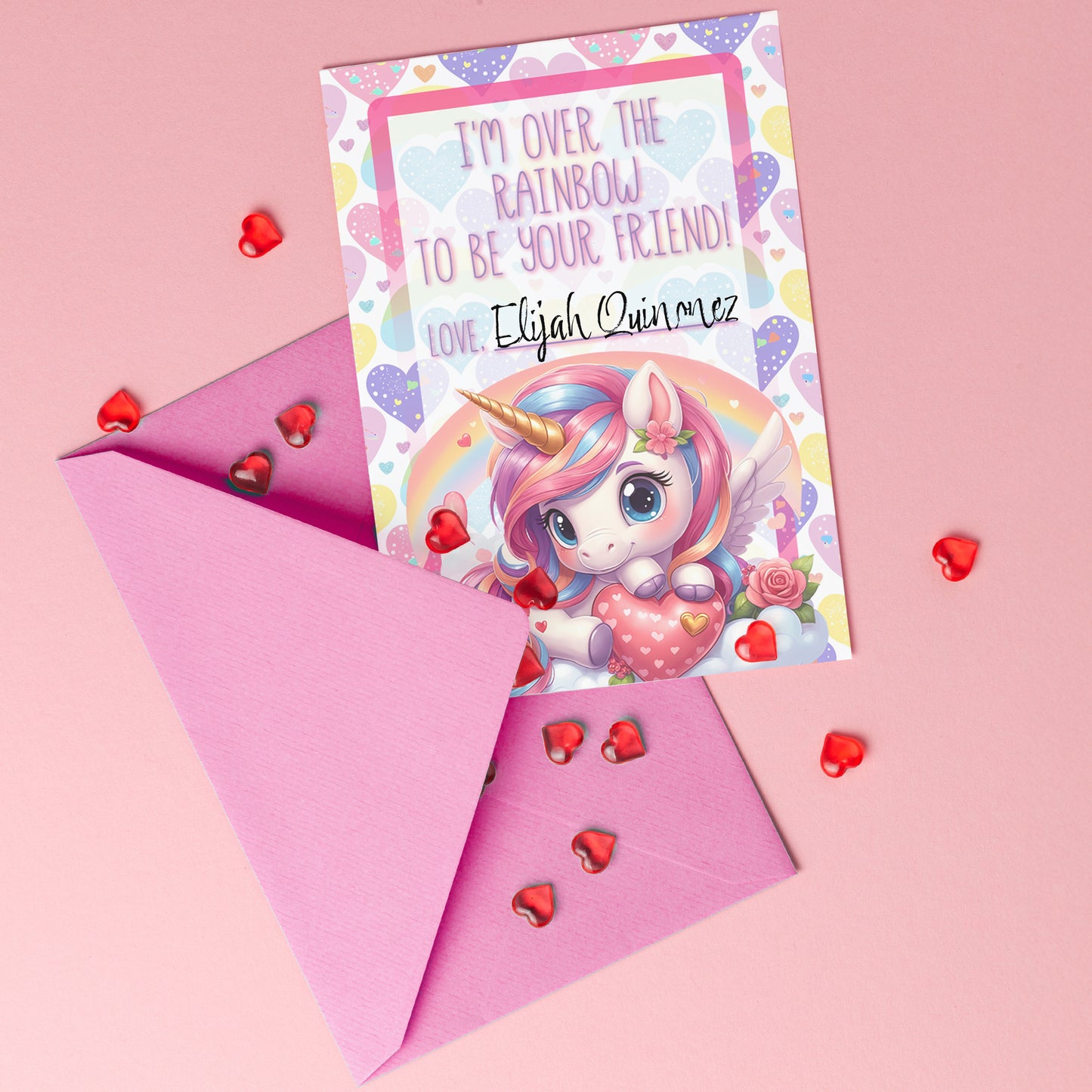 Unicorn Valentine Cards