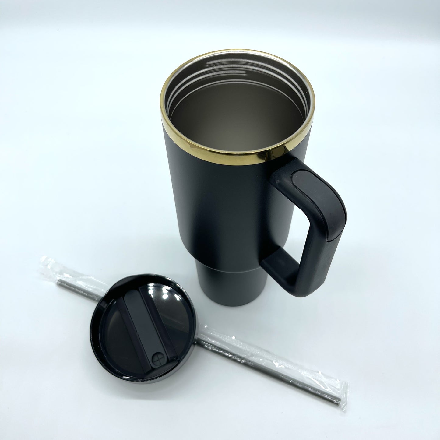 Custom Designed 40oz Tumbler Gold Stainless Steel Engraving