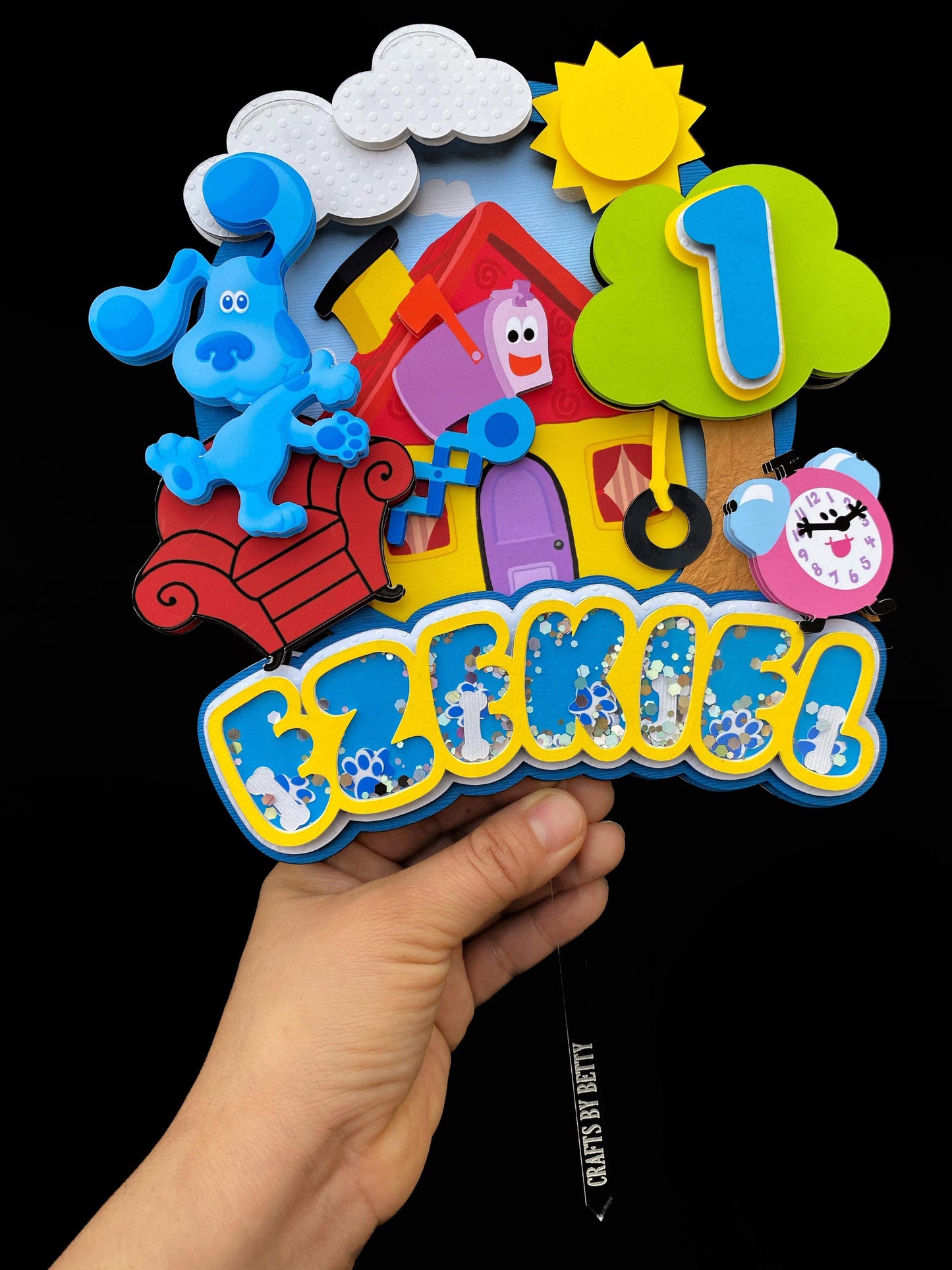 8" Personalized Dowels, Personalized Cake Topper Sticks