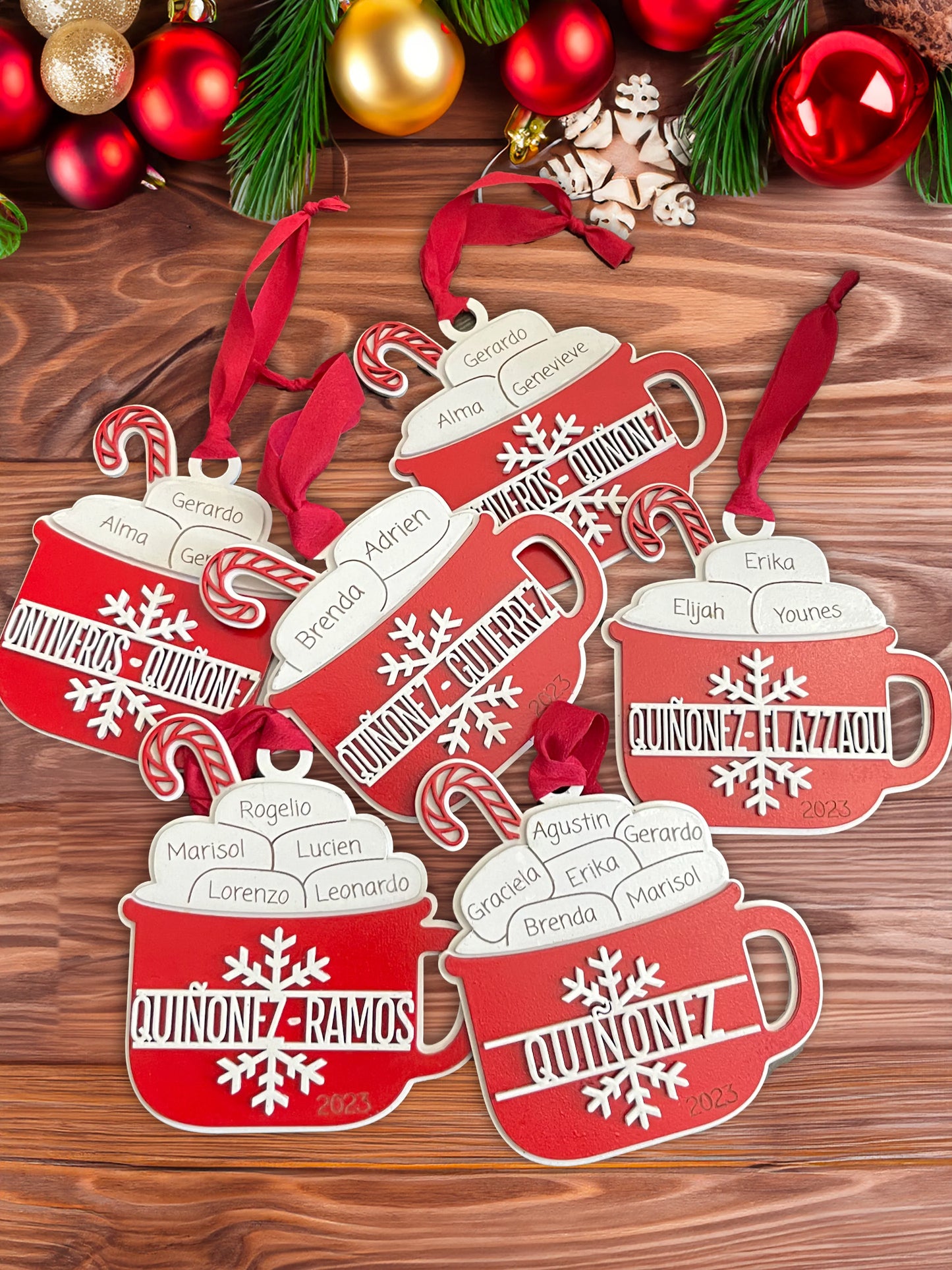 Custom Christmas Ornament Hot Cocoa