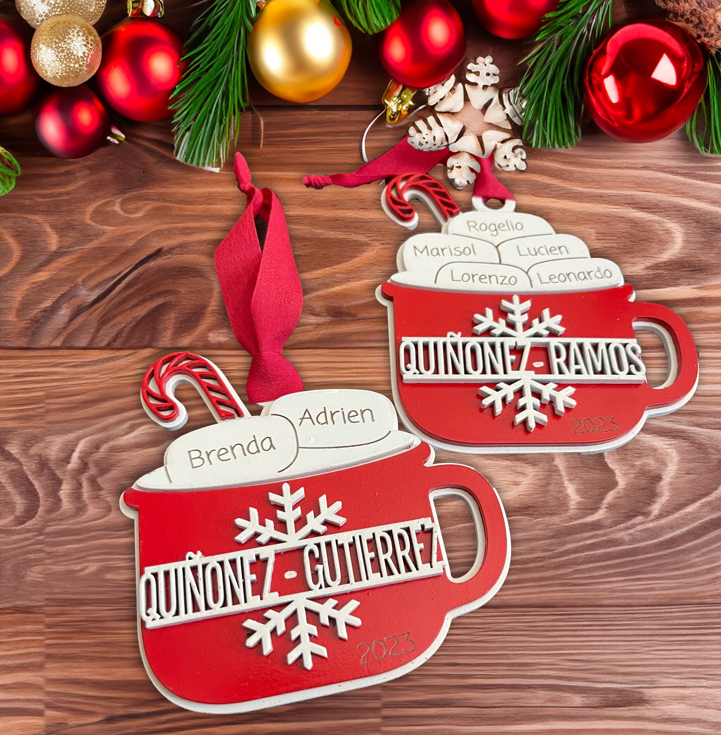 Custom Christmas Ornament Hot Cocoa