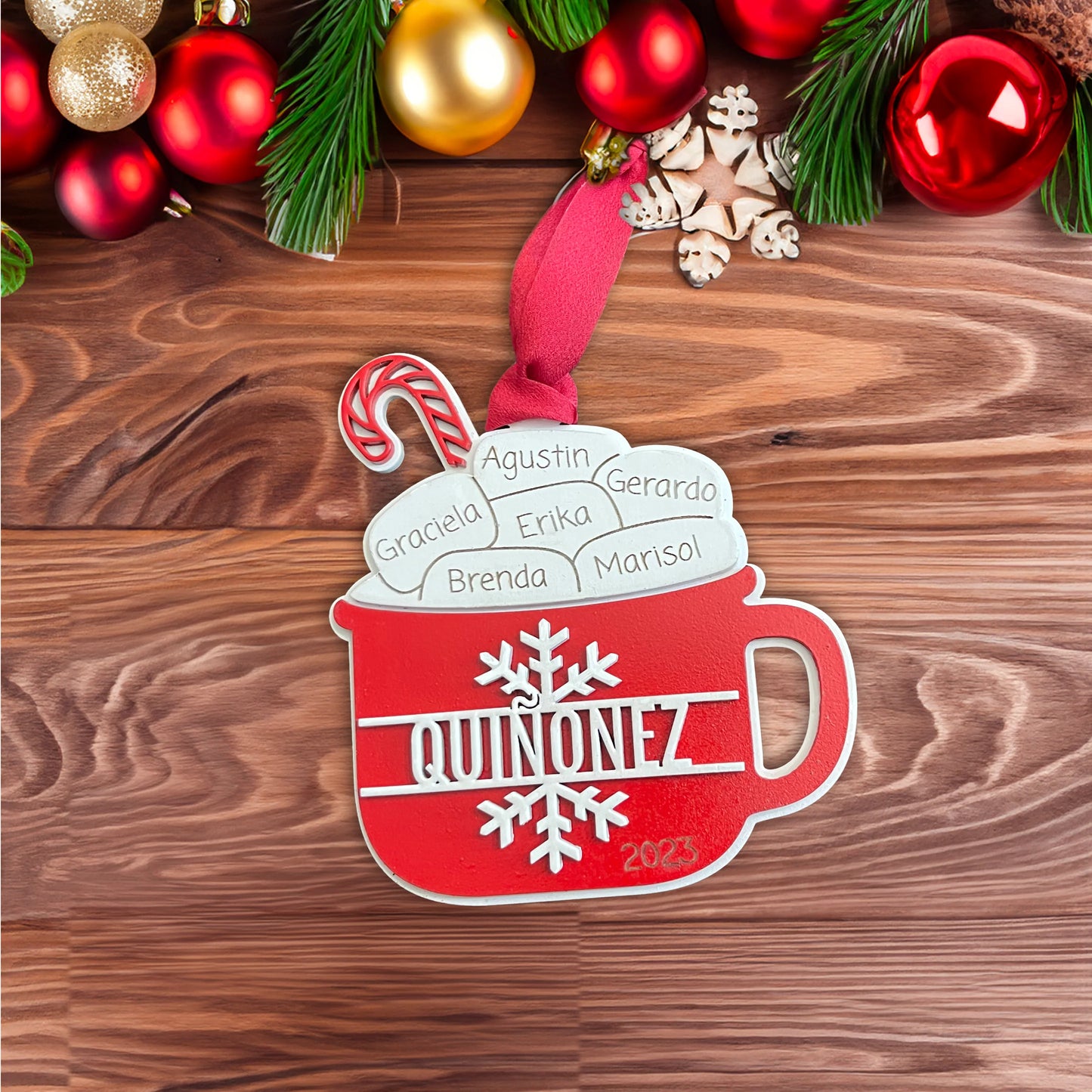 Custom Christmas Ornament Hot Cocoa