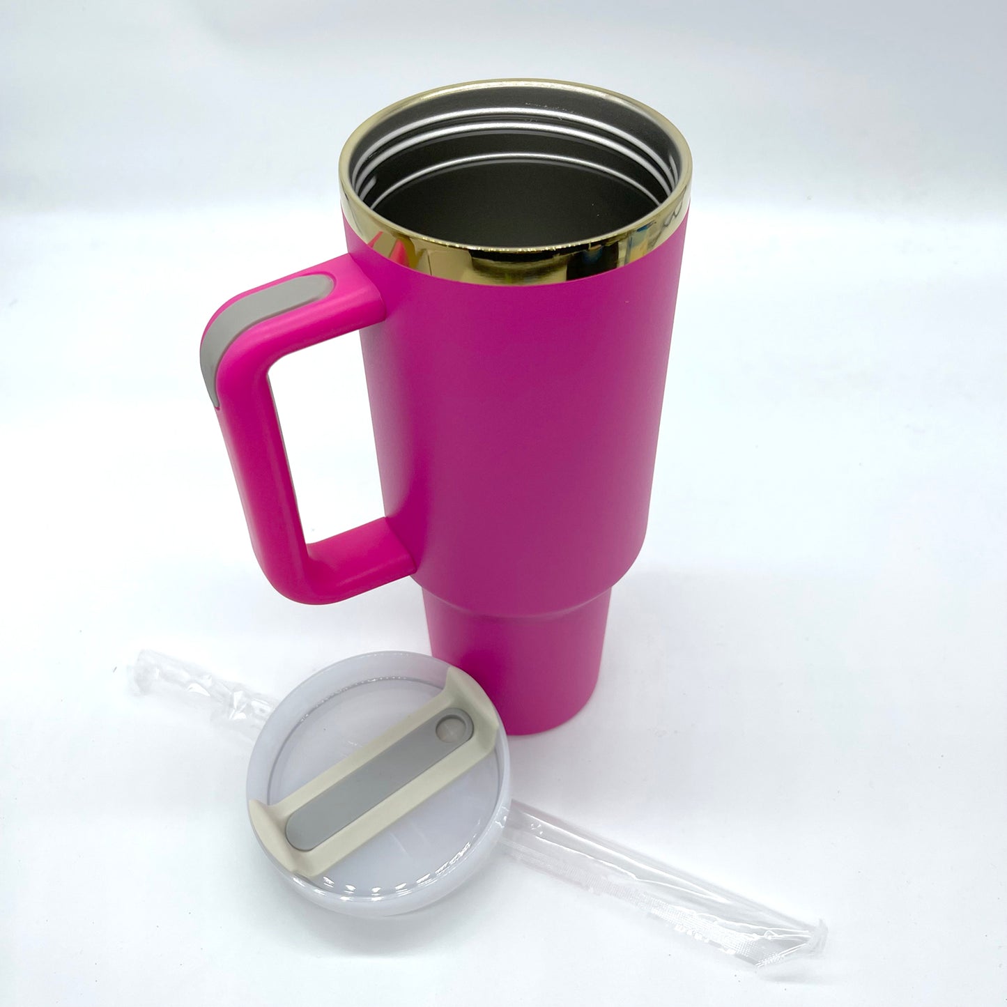Custom Designed 40oz Tumbler Gold Stainless Steel Engraving