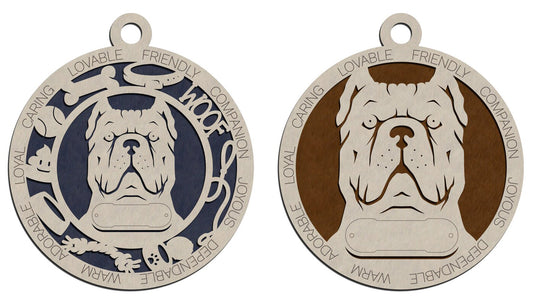 Letter C Dog Breeds Christmas Ornaments