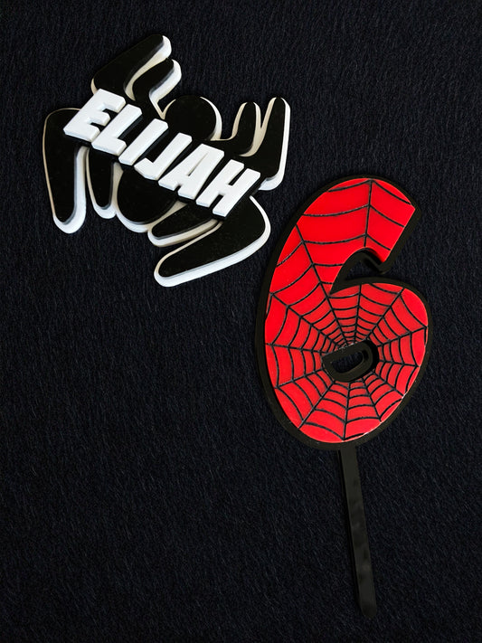 Spidey Cake Topper Theme