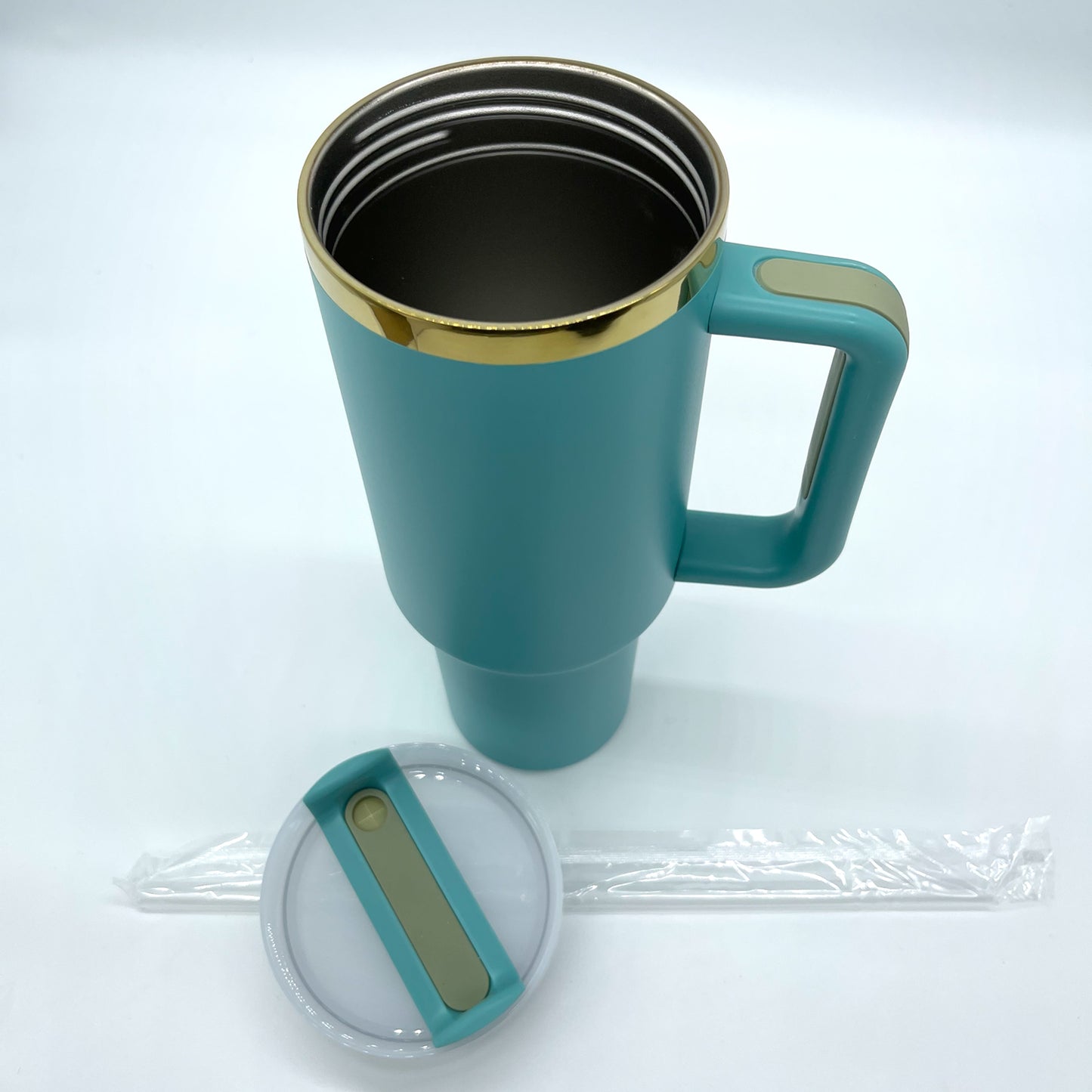 Custom Designed 40oz Tumbler Gold Stainless Steel Engraving