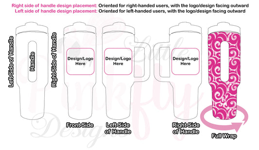 Custom Designed 40oz Tumbler Rainbow Stainless Steel Engraving