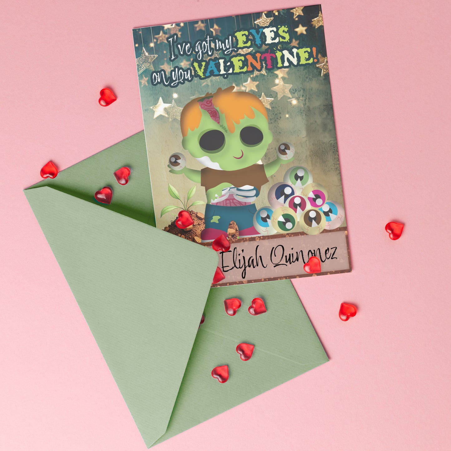Zombie Valentine Cards- Instant Download