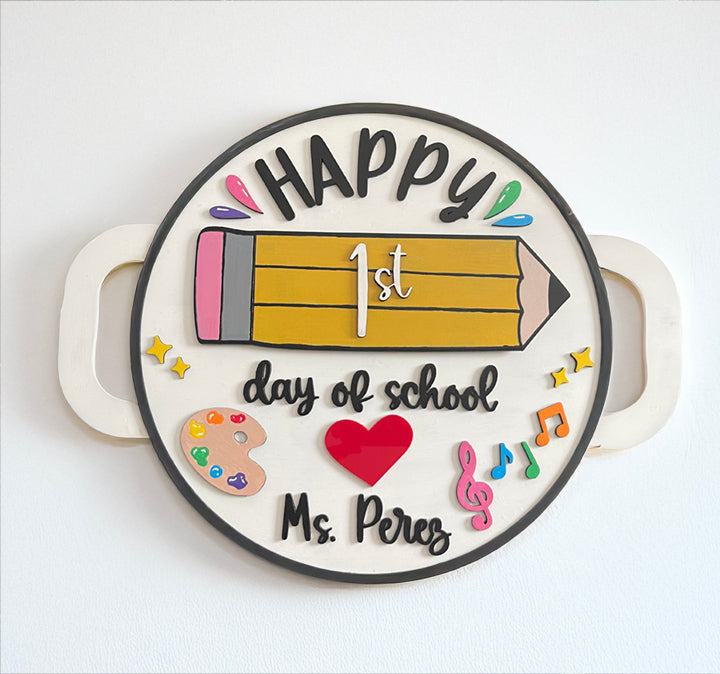 100 Day of School Sign Interchangeable