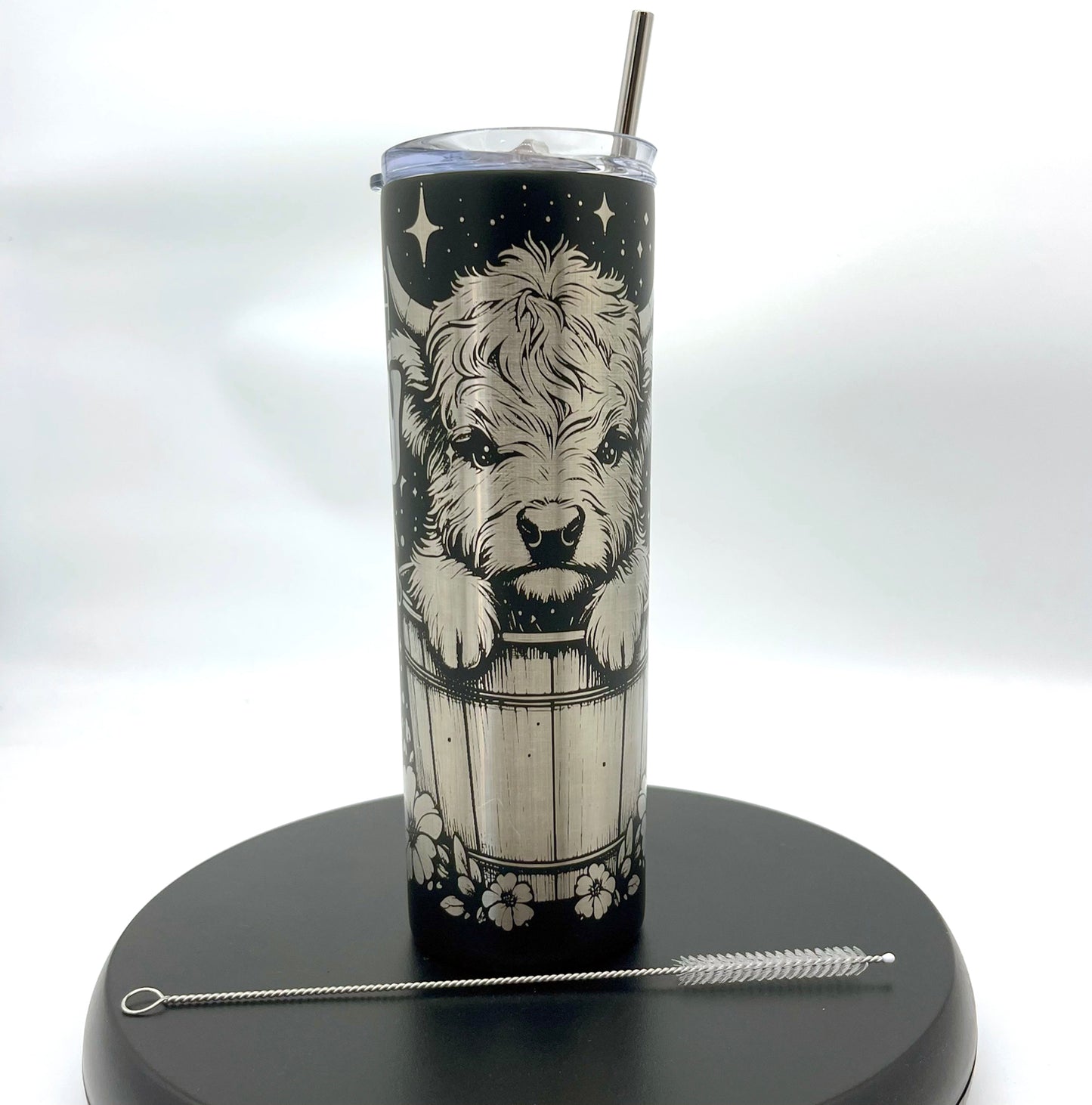 Don't be a Salty Heifer 20oz Skinny Black Tumbler