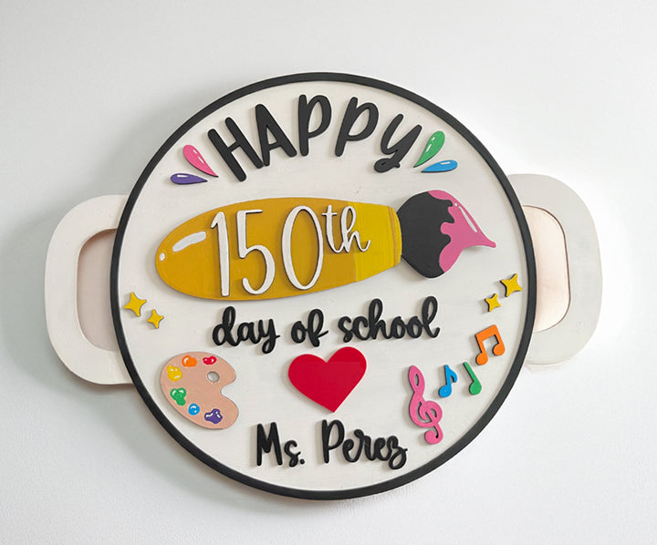 100 Day of School Sign Interchangeable