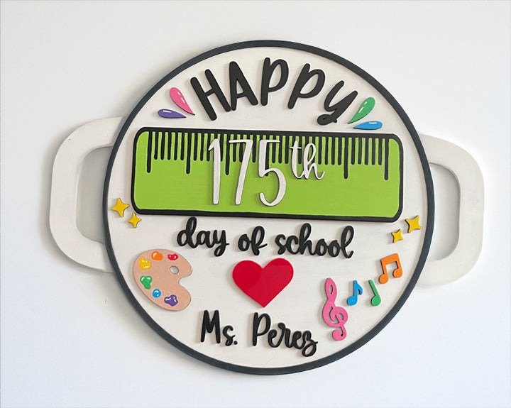 100 Day of School Sign Interchangeable
