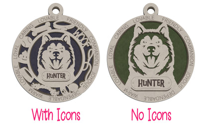 Letter P - R Dog Breeds Christmas Ornaments