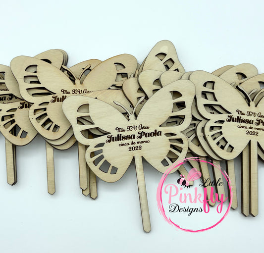 Custom Butterfly theme Party Favors