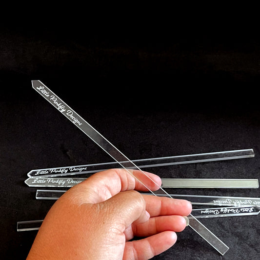 8" Personalized Dowels, Personalized Cake Topper Sticks