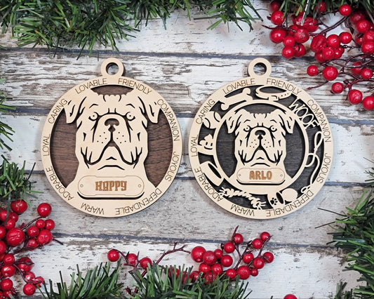 Letter C Dog Breeds Christmas Ornaments