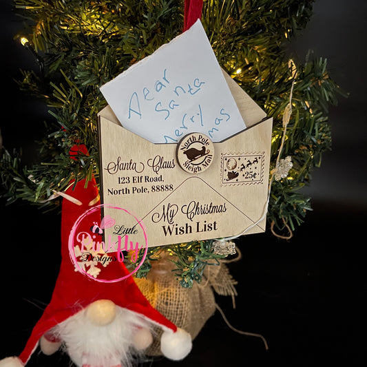 My Wish List Christmas Ornament