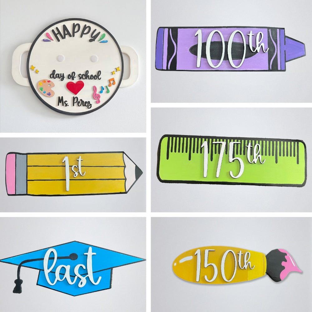 100 Day of School Sign Interchangeable