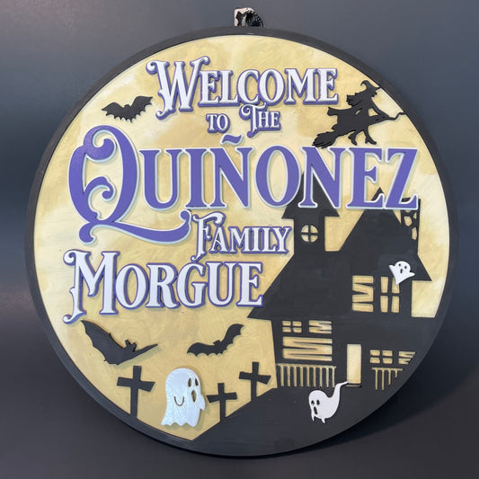 Halloween Welcome Door Sign