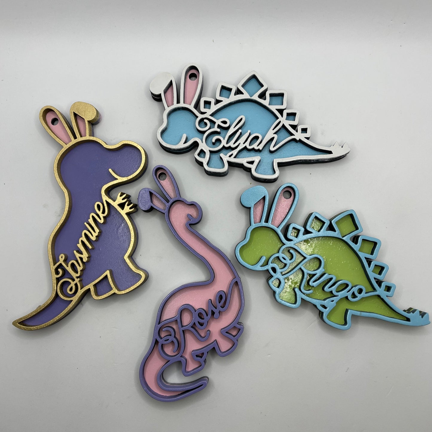 Dino Easter Tags