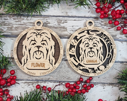 Letter M-N Dog Breeds Christmas Ornaments
