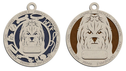 Letter M-N Dog Breeds Christmas Ornaments