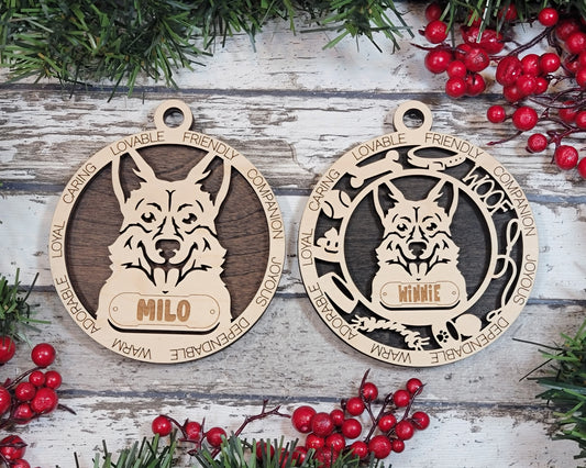 Letter P - R Dog Breeds Christmas Ornaments