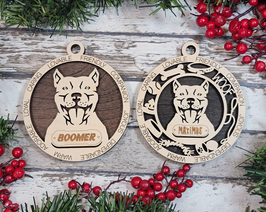 Letter P - R Dog Breeds Christmas Ornaments