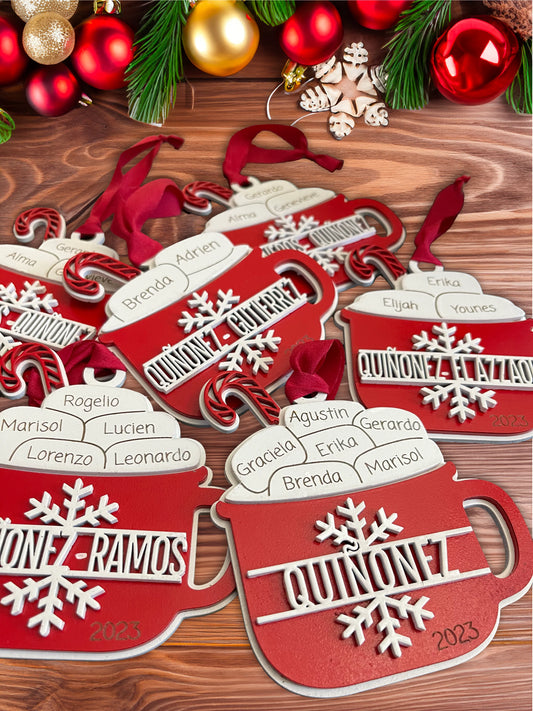 Custom Christmas Ornament Hot Cocoa