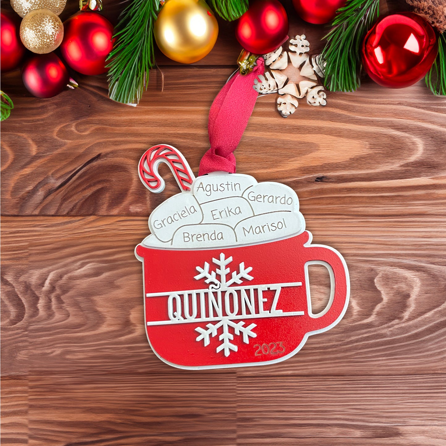 Christmas Cocoa Family Ornament