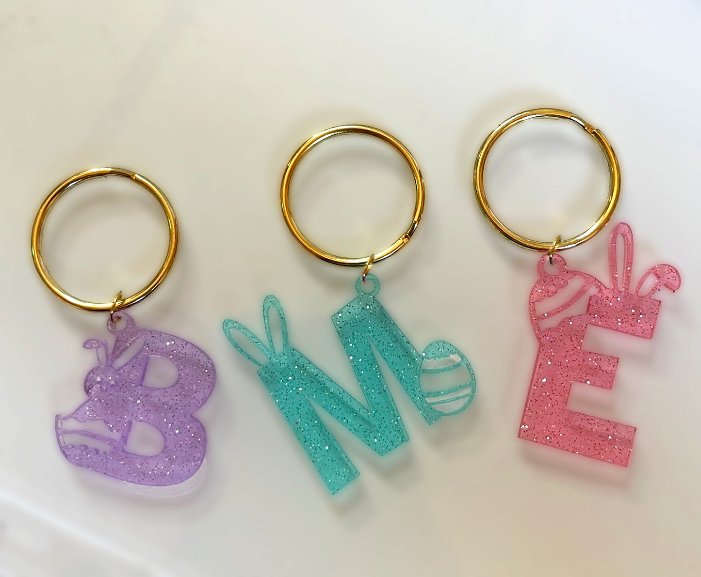 Easter Letter Keychain