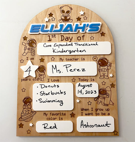 First Day of School - Astronaut