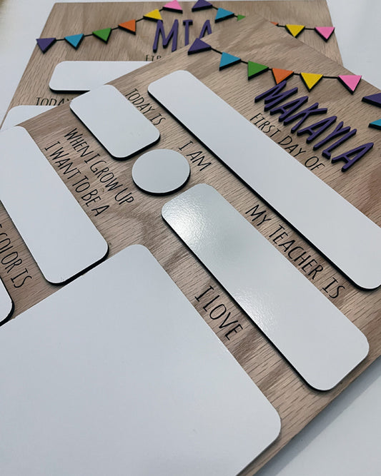 First Day of School - Pennant Flags