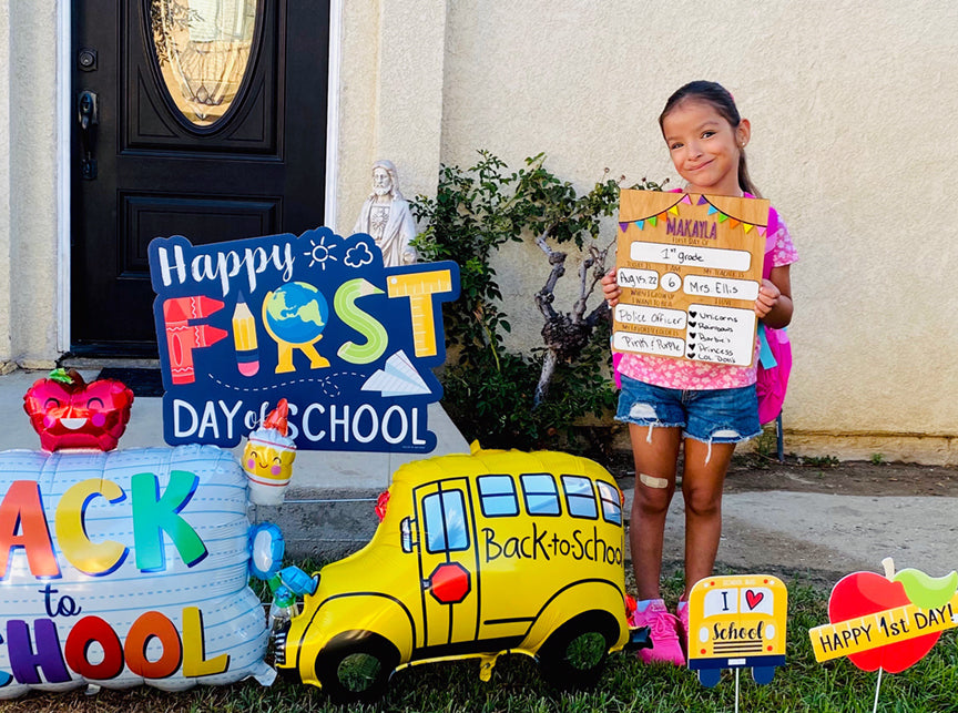 First Day of School - Pennant Flags