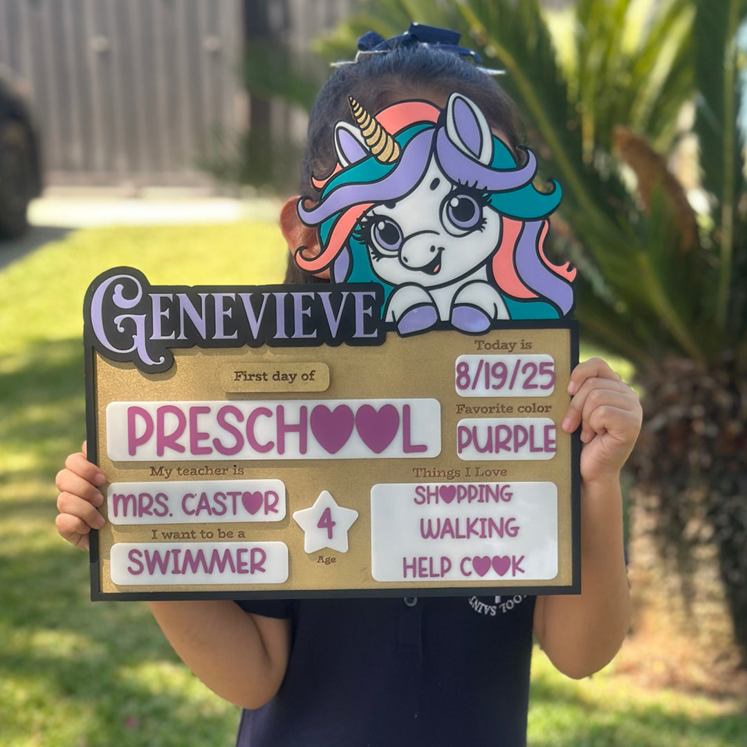 First Day of School - Unicorn