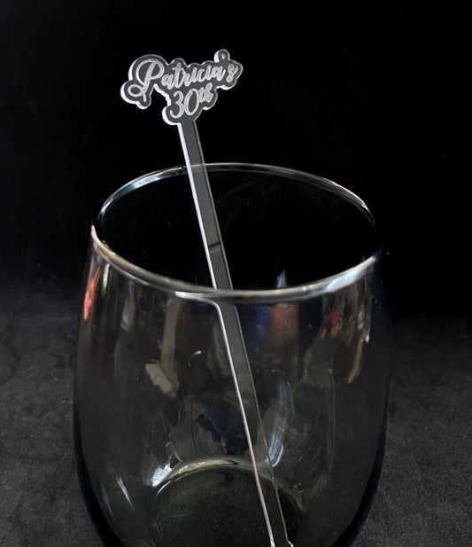Name and Age Stir Sticks