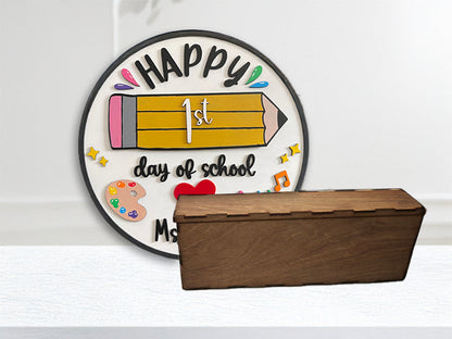 100 Day of School Sign Interchangeable
